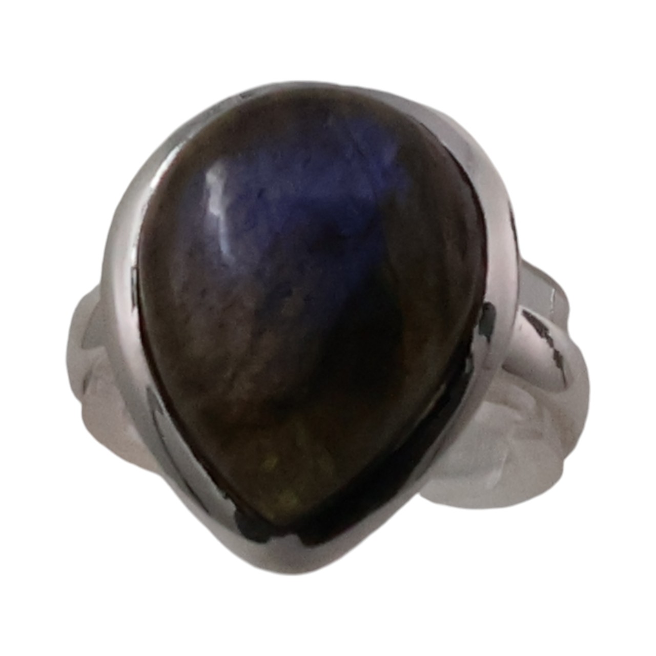 Beauty of a Tear Drop Shape Labradorite Ring | Handcrafted Gemstone Jewelry - Image 5