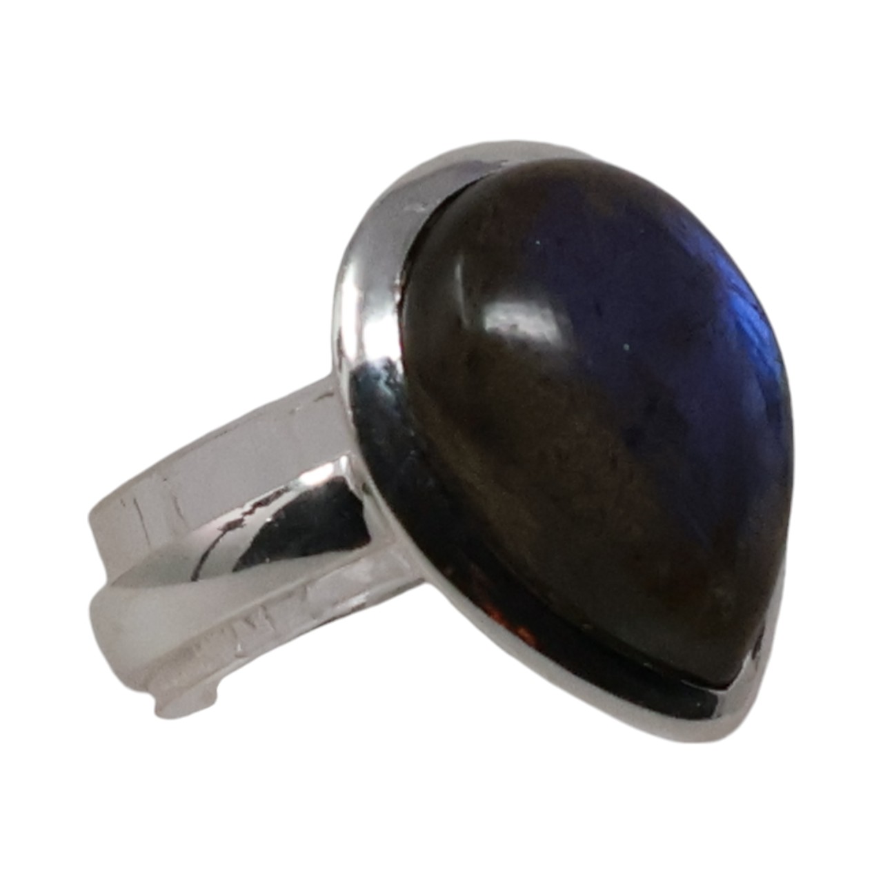Beauty of a Tear Drop Shape Labradorite Ring | Handcrafted Gemstone Jewelry - Image 4