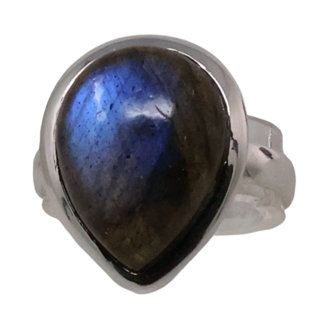 Beauty of a Tear Drop Shape Labradorite Ring | Handcrafted Gemstone Jewelry - Image 3