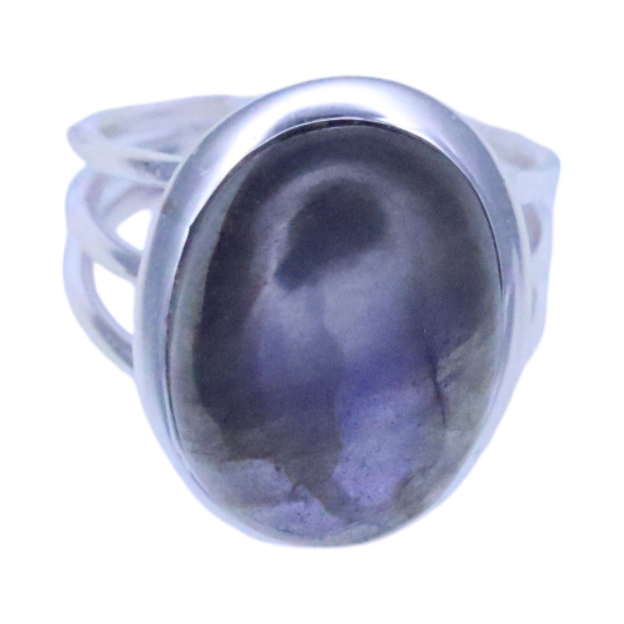 Shimmering Silver Ring with Labradorite: Chic and Unique Jewelry for Every Occasion