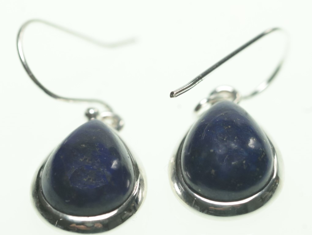Lapis Lazuli Sterling Silver Drop Earrings for Effortless Elegance - Image 6