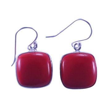 Discover Stunning Square Red Coral Earrings for Every Occasion | Shop Now!