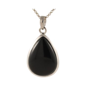 Exquisite Black Onyx Pendant - Sleek Tear Drop Shape Design | Perfect for Any Occasion
