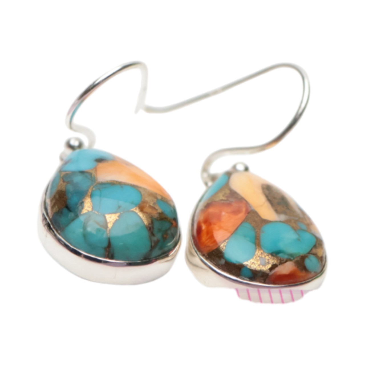 Oyster Copper Turquoise Earrings